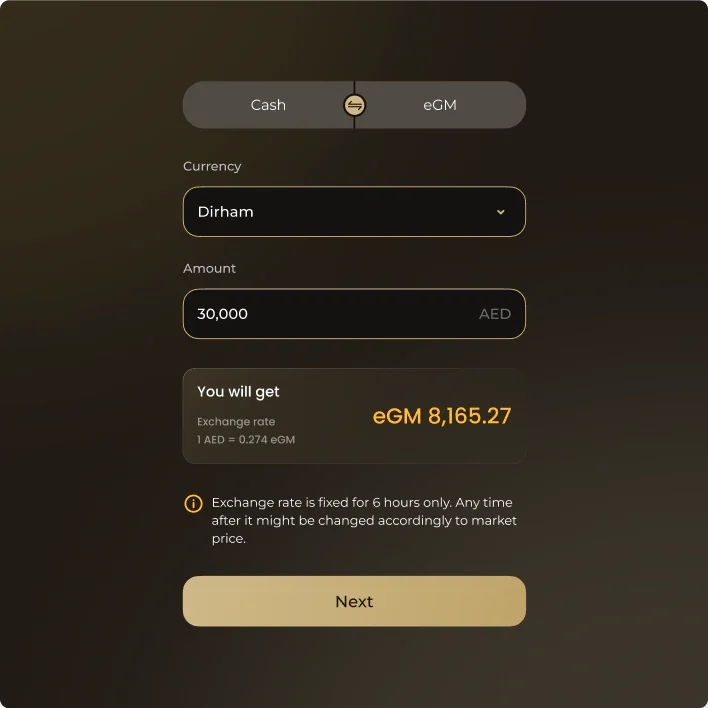 Amber mobile currency exchange flow
