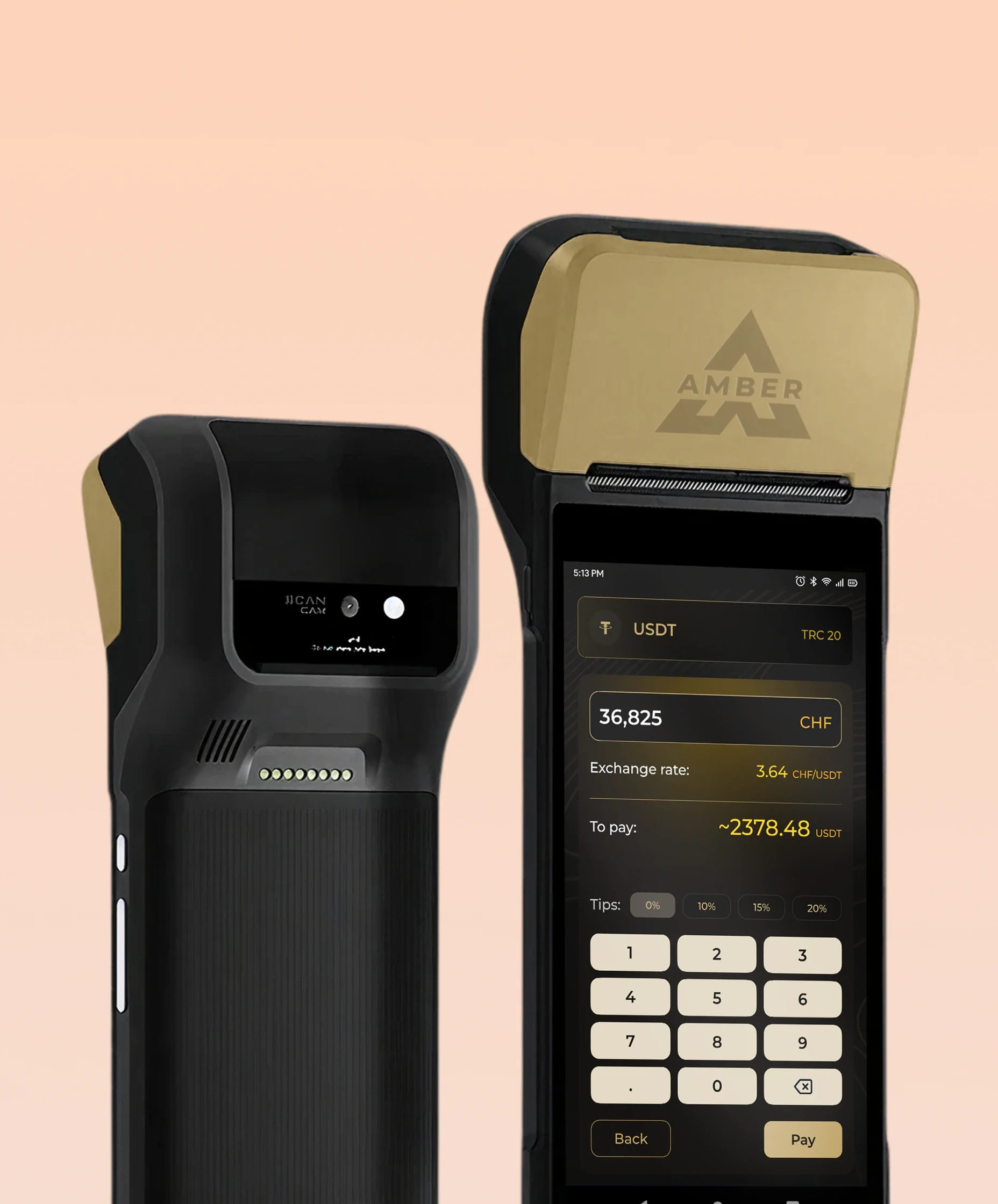 Amber crypto payment terminals