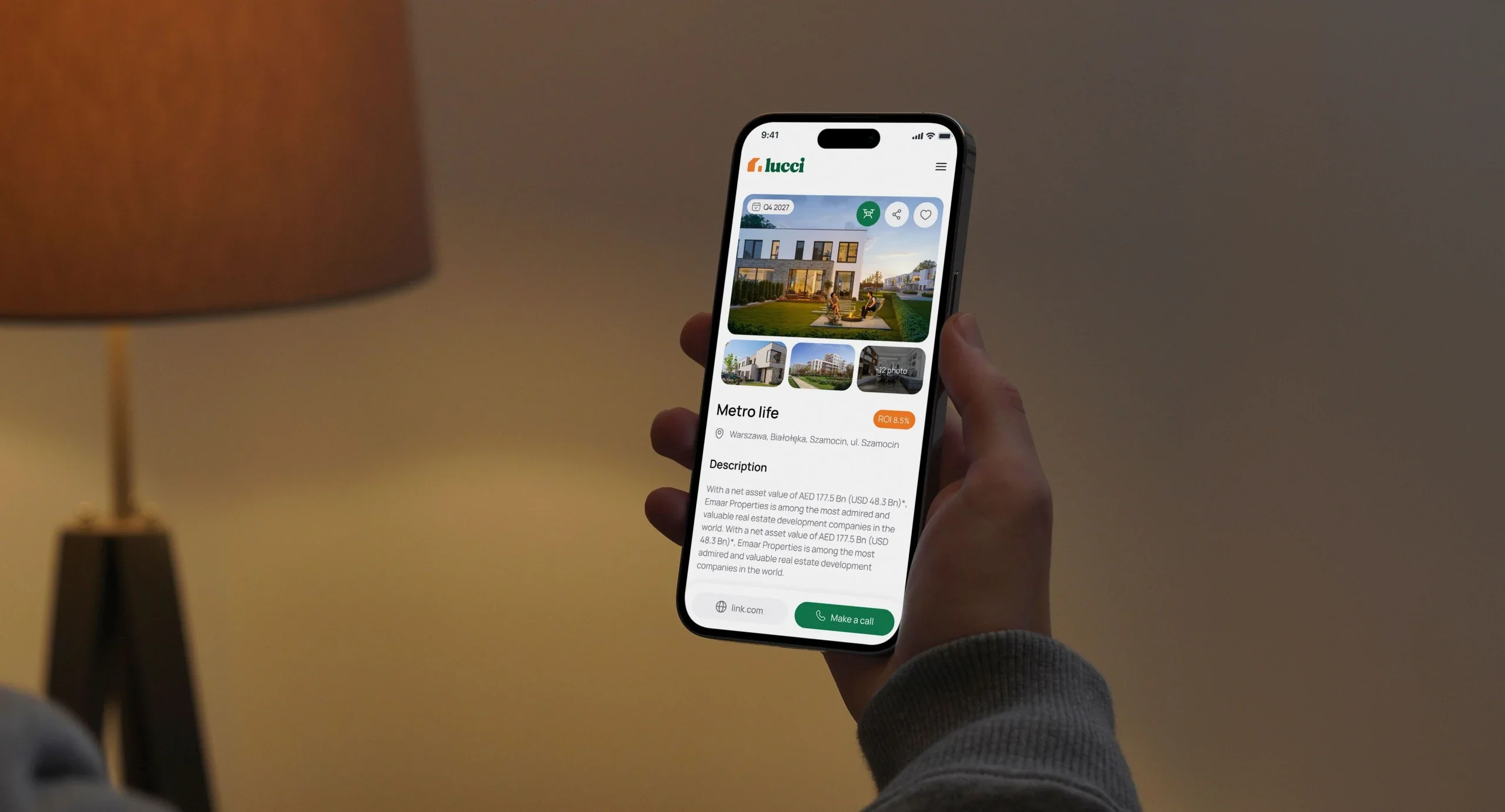 A polished mobile product experience shown on a phone